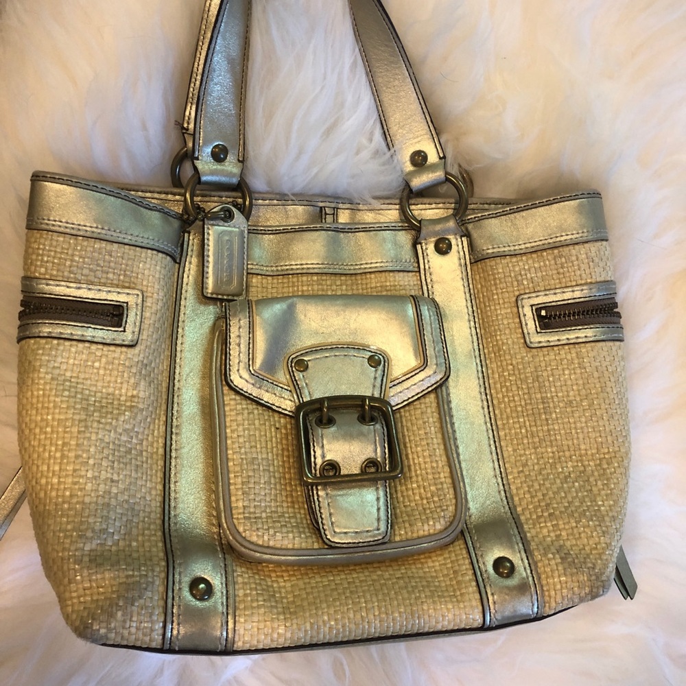 GOLD COACH PURSE